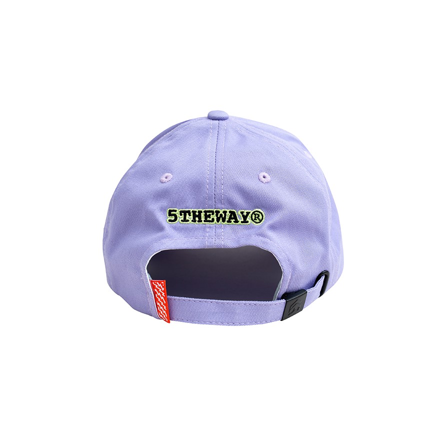 5THEWAY /stroke/ BIG LOGO BASEBALL CAP in PASTEL LILAC aka Nón Lưỡi Trai Tím