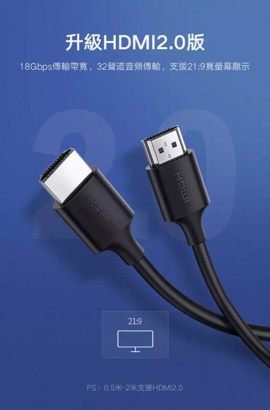 Ugreen UG60175HD134TK 2M màu đen Cáp tín hiệu HDMI 2.0 hỗ trợ 4K2K Đồng 100% - HÀNG CHÍNH HÃNG