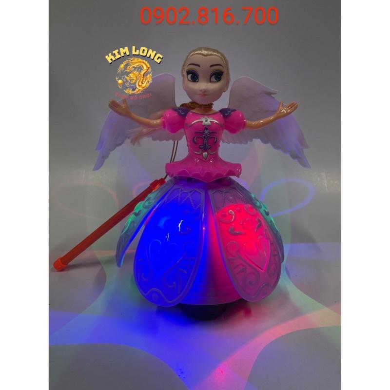 Đồ chơi lồng đèn trung thu cho bé gái hình búp bê ELSA có pin