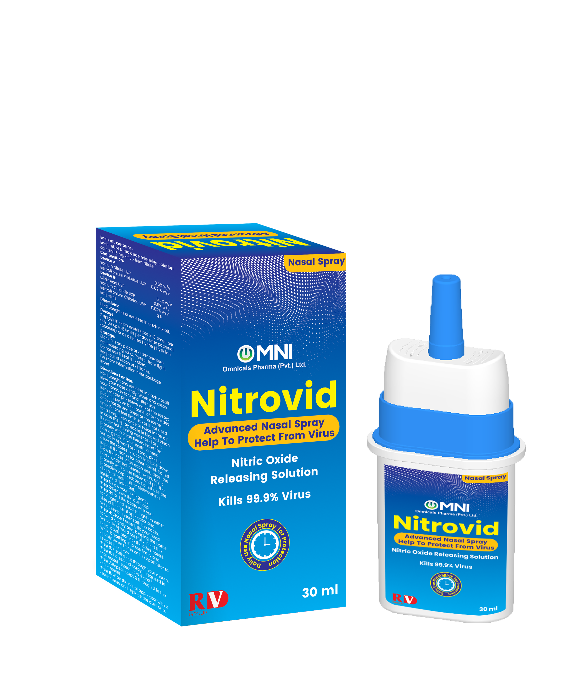 Dung Dịch Xịt Mũi Nitrovid 30ml - RV Group