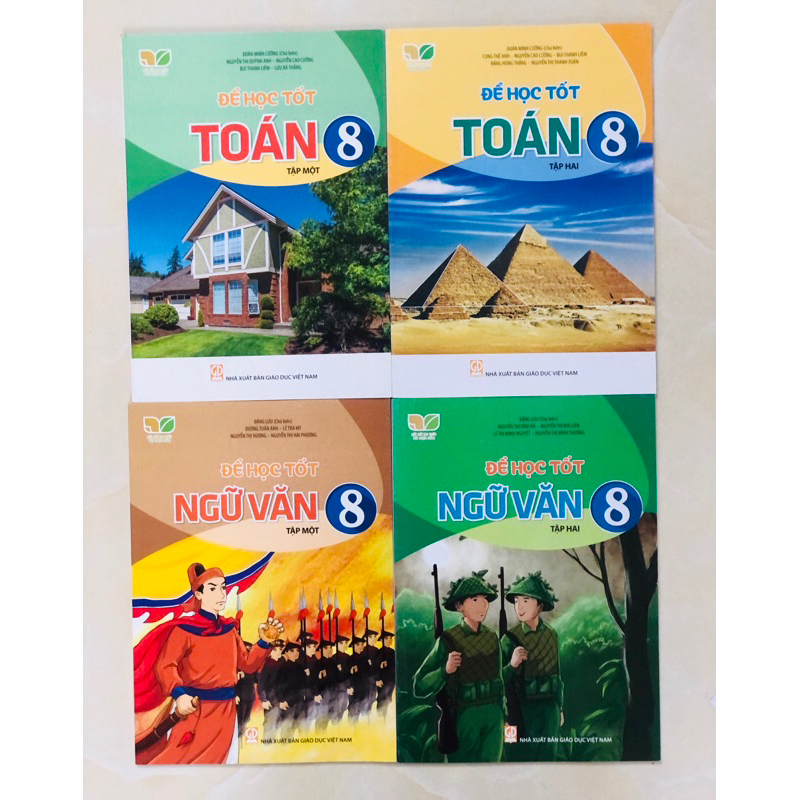 Sách - Combo 4 cuốn Để học tốt toán ngữ văn 8 - tập 1+2 ( kết nối tri thức )