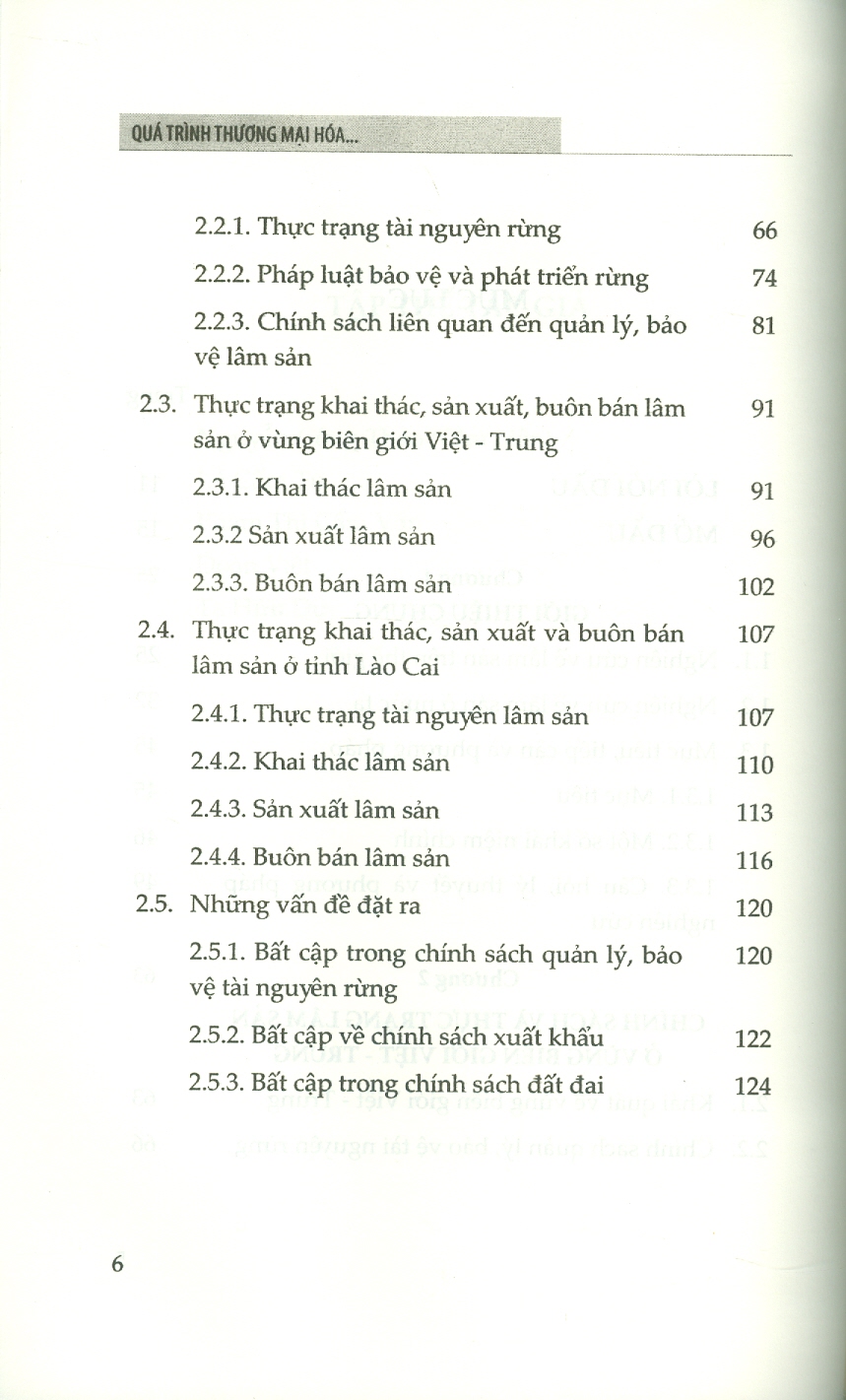 Quá Trình Thương Mại Hóa Lâm Sản Ở Vùng Biên Giới Việt Nam - Trung Quốc (Sách chuyên khảo) - Viện Hàn lâm Khoa học Xã hội Việt Nam - Viện Dân tộc học - Nguyễn Công Thảo chủ biên