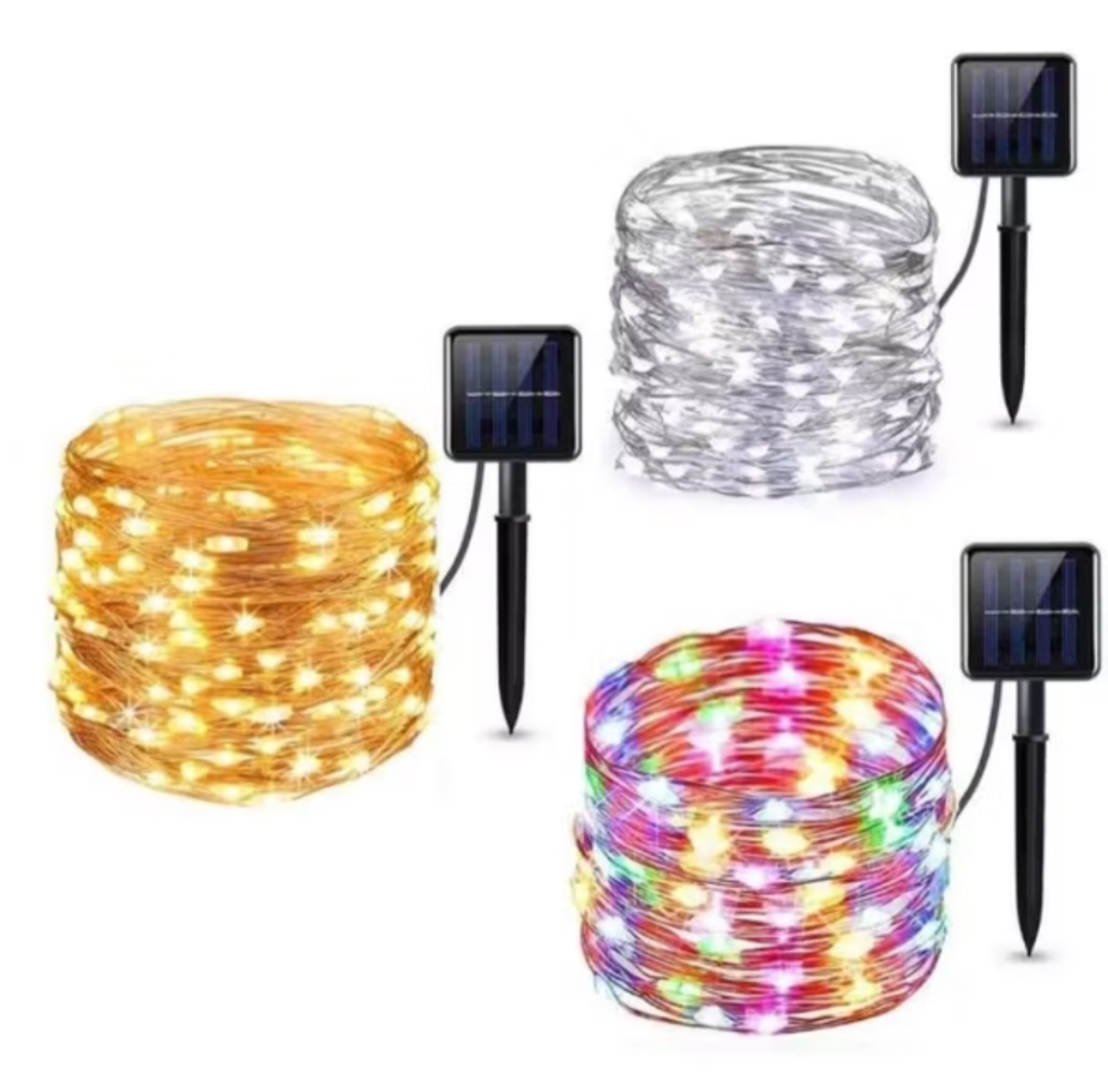 BỘ ĐÈN LED TRANG TRÍ NĂNG LƯỢNG MẶT TRỜI DÂY DÀI 20M NHẤP NHÁY NHIỀU MÀU SẮC CỰC ĐẸP