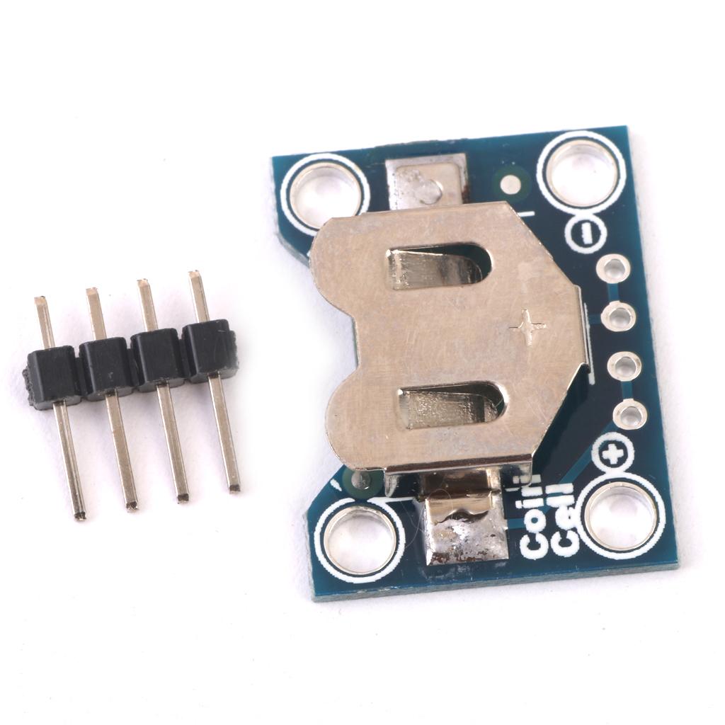 CR1220 battery holder Coin Cell Socket Mount Breakout Board Module 4 Pins