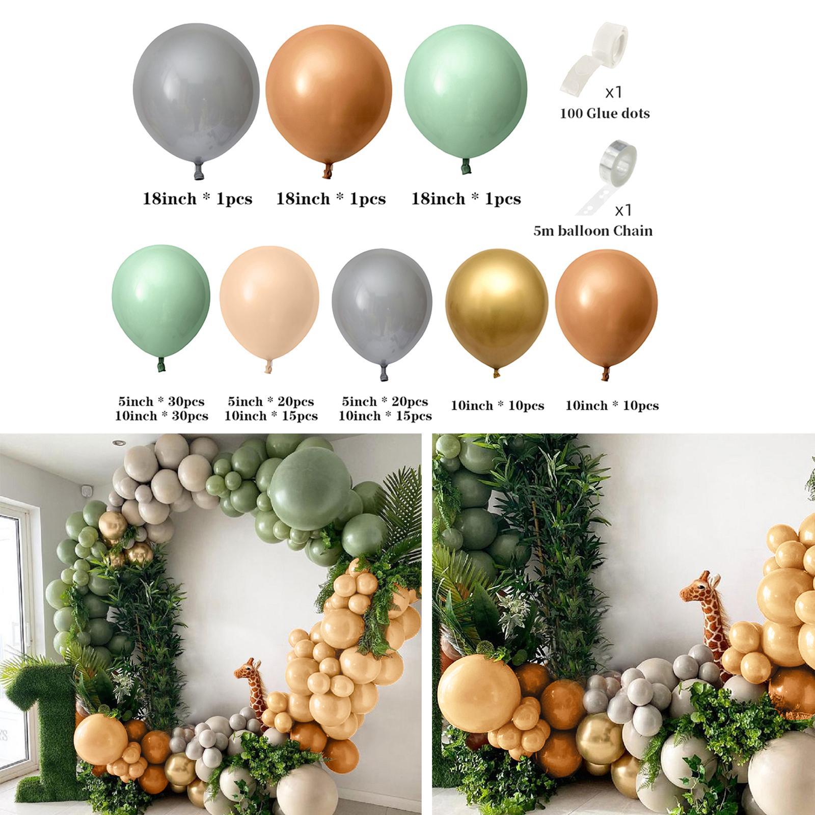 155x Balloons Garland Arch Kit Background Decorations for Party Events Boys