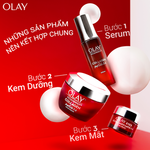 Kem Mắt OLAY Collagen Peptide 24 Tái Tạo Da Căng Bóng 15ml