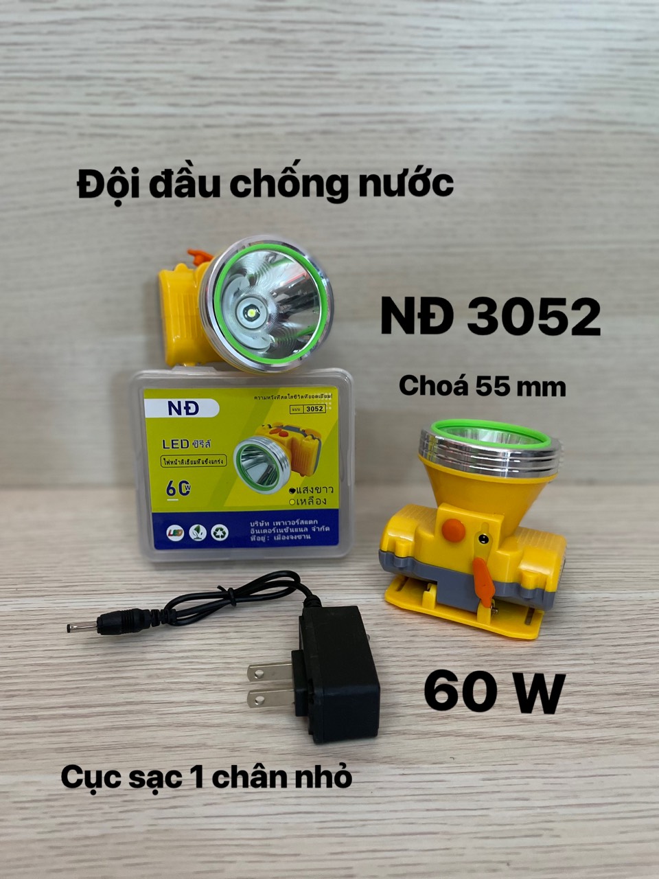 Đèn Pin Đội Đầu Siêu Sáng Chóa 55mm NĐ 3052