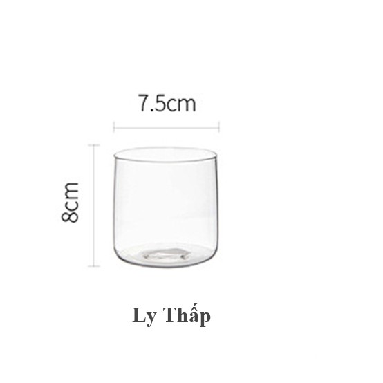 Ly Thủy Tinh Chịu Nhiệt Cao Cấp Phong Cách Nhật