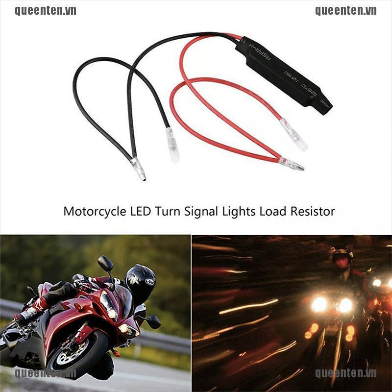 Universal Motorcycle LED Turn Signal Indicator Load Resistor Decoder QUVN