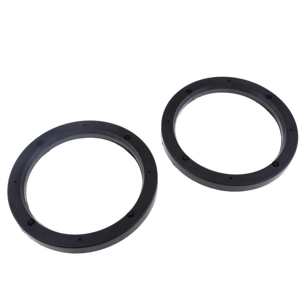 2X 2x .5inch Car Speaker Spacer Adapter Bracket Holder Black