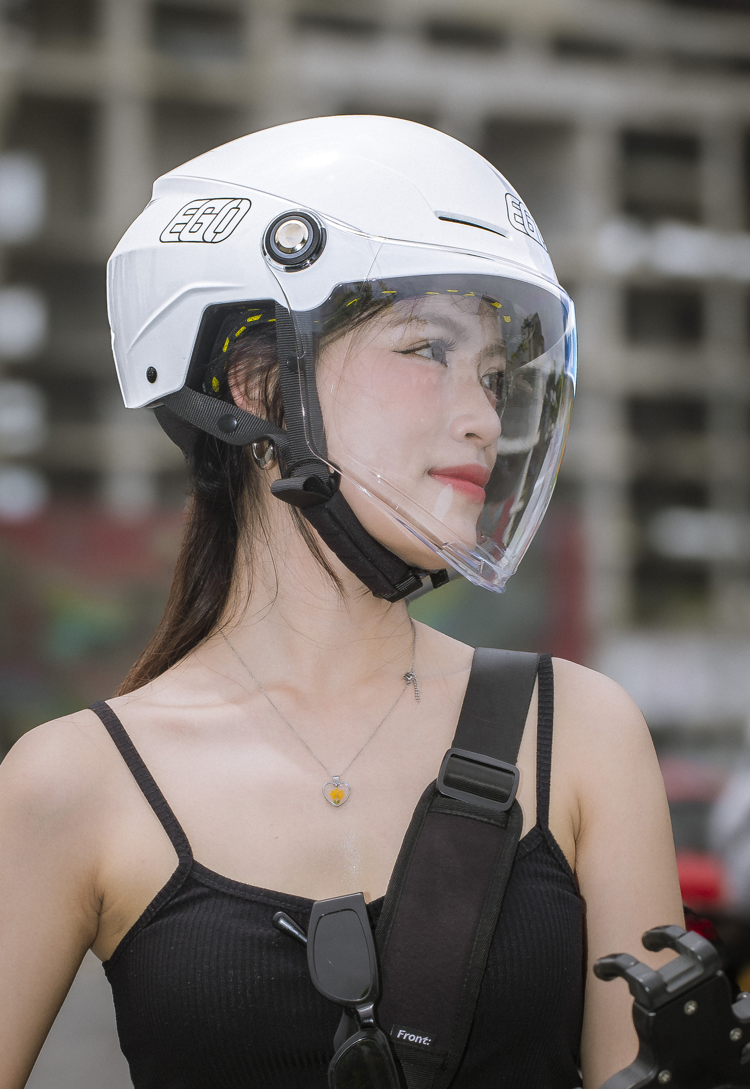 Mũ Bảo Hiểm Nửa Đầu EGO E-23 Không Kính Nhẹ Nhỏ Gọn Núm Vặn Tăng Giảm Size