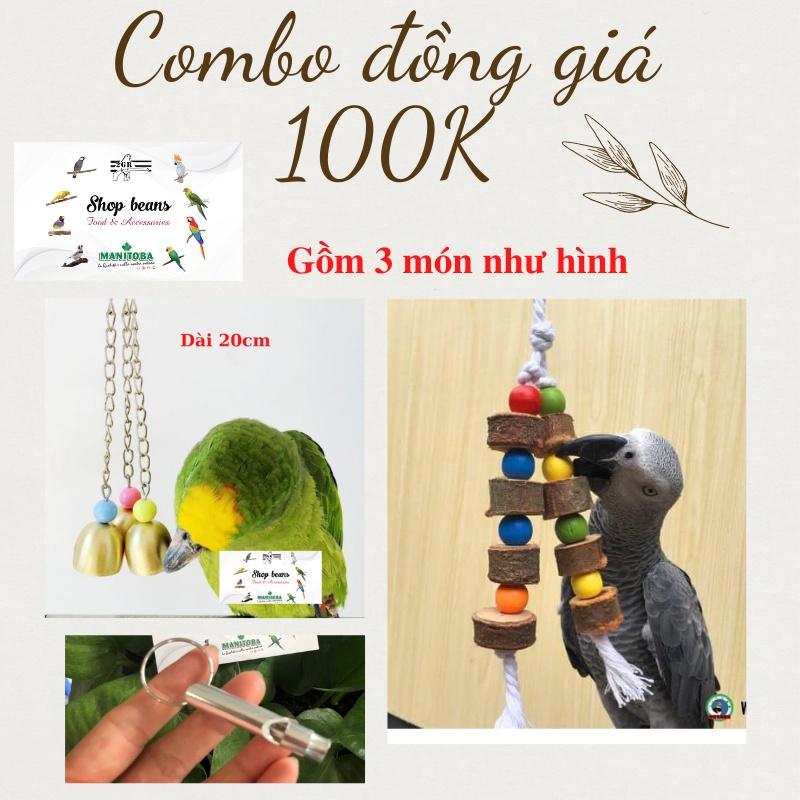 Combo đồng giá 100k đồ chơi cho vẹt