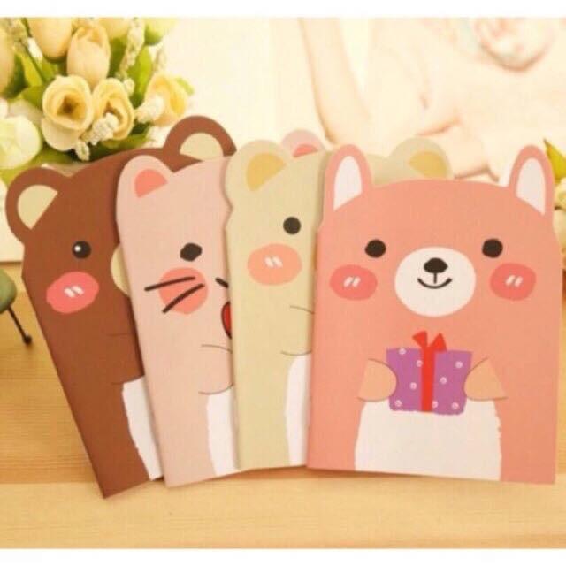 Sổ Tay Hình Gấu Đáng Yêu