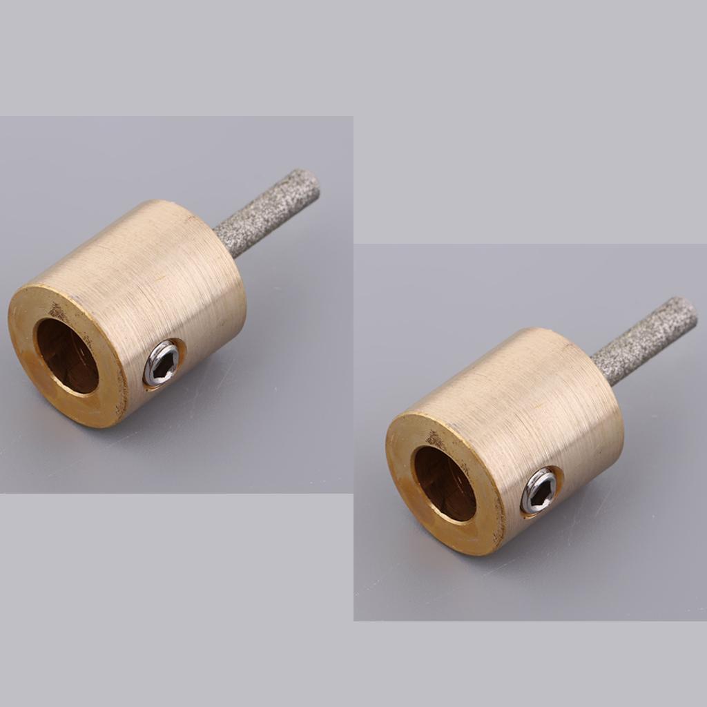 2set Stained Glass Grinder Head Bit Diamond Grinding Wheel for All Grinder