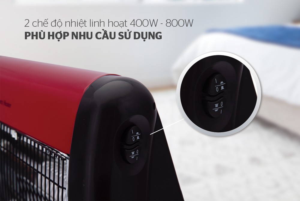 Sưởi Điện Hồng Ngoại SUNHOUSE SHD7013 800W- Hàng chính hãng