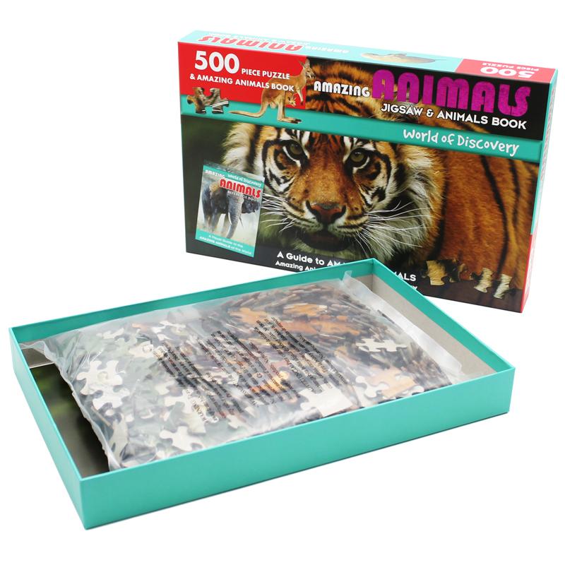 World Of Discovery - Jigsaw &amp; Animals Book: Amazing Animals