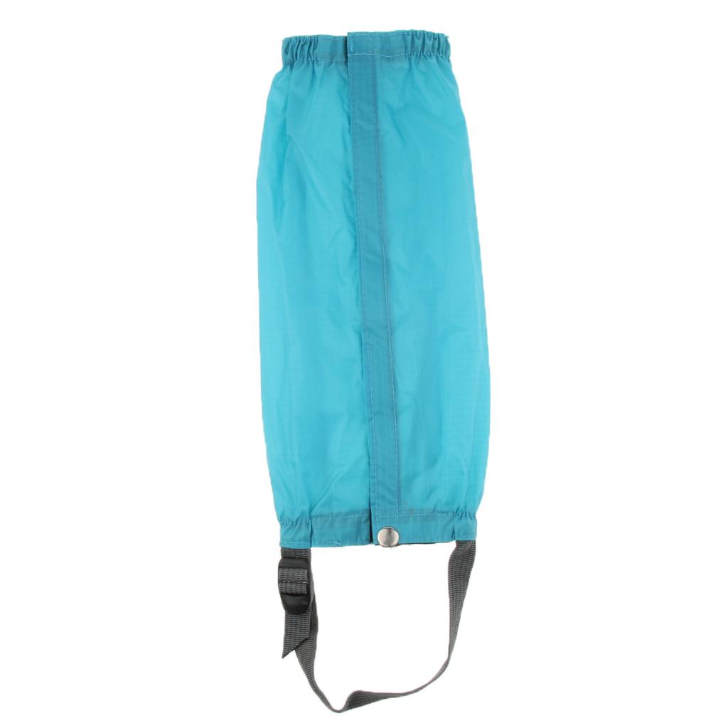 Outdoor Walking Hiking Waterproof Gaiters Boot Covers Leg Guards blue