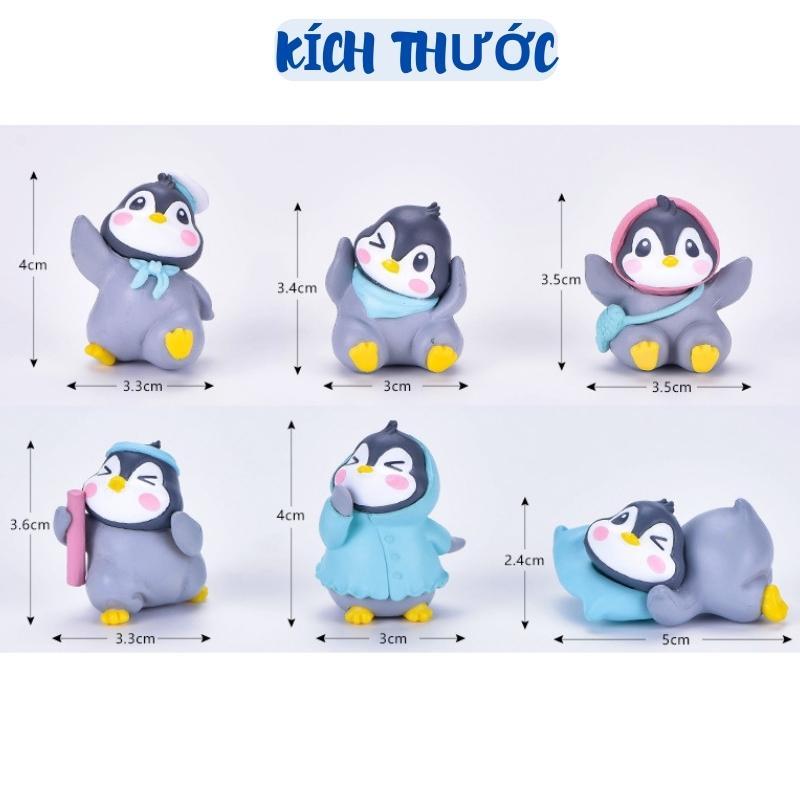 Mô hình chim cánh cụt trang trí vườn,bể bán cạn, terrarium, hòn non bộ, DIY bàn học, sen đá...