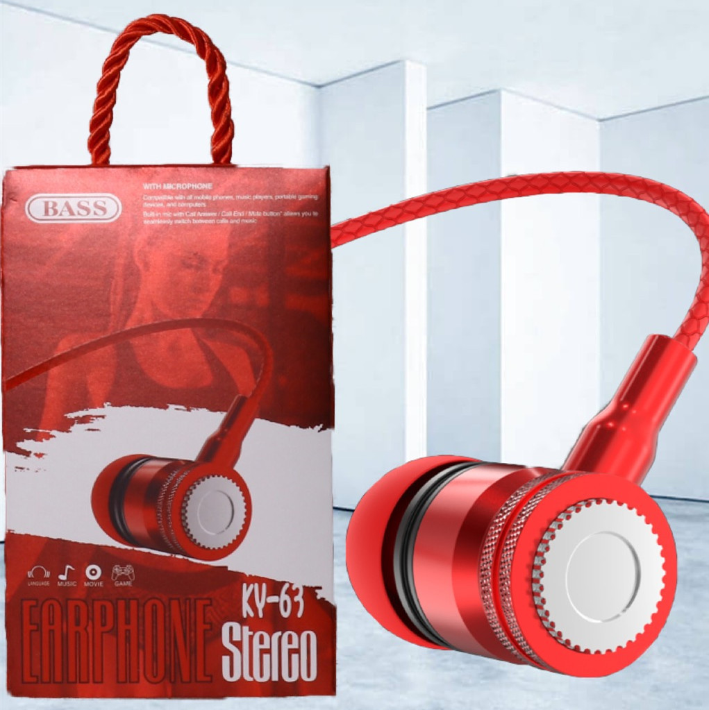 Tai nghe có dây nhét tai Viniel Stereo Real Sound cho IPHONE/IPAD/SAMSUNG/Android VSR63 - Hàng chính hãng