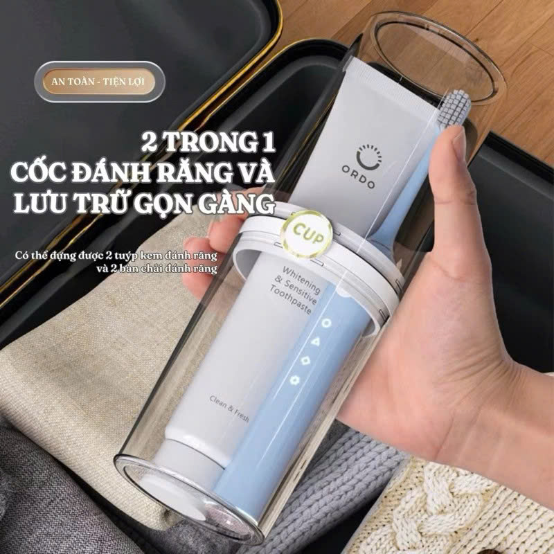 Hộp Đựng Bàn Chải Đánh Răng Đồ Dùng Du Lịch (Cao Cấp) - Hôp Đựng Kem Đánh Răng Du Lịch Phượt Dã Ngoại Văn Phòng