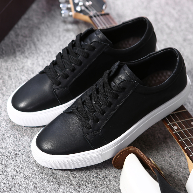 Giày Sneaker, giày thể thao big size cỡ lớn cho nam chân to bè bằng da bò thật - SK092