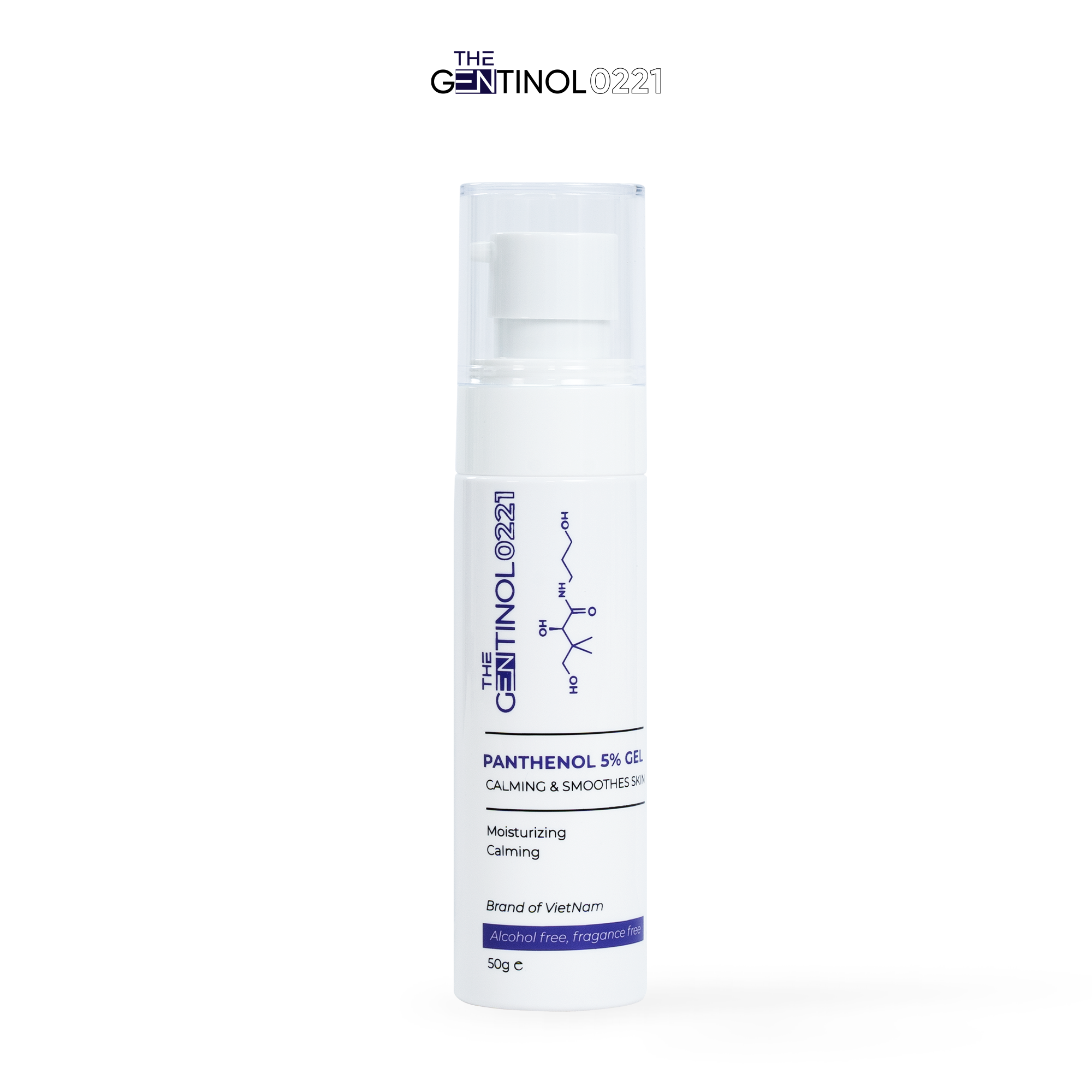 Kem hoạt chất phục hồi Panthenol 5% The Gentinol 0221 giúp làm dịu da, cải thiện nám, dưỡng ẩm làn da mịn màn và trắng sáng 50g