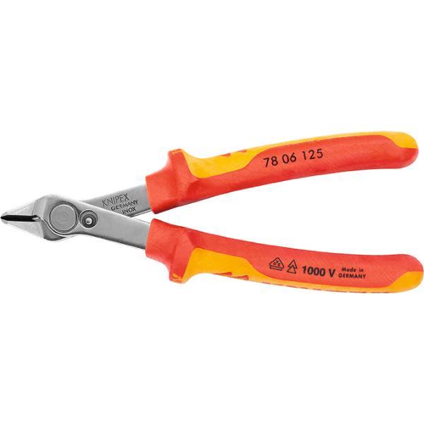 Kềm Cắt Linh Kiện Điện Tử Knipex Super Knips Cách Điện 1000 Volt 78 06 125 - Hàng Chính Hãng 100% từ Anh