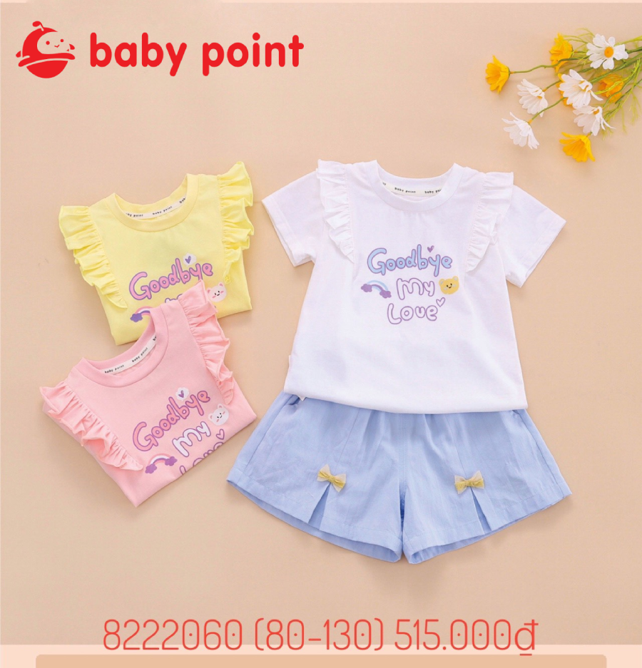Set bộ diện hè cánh tiên cho bé gái