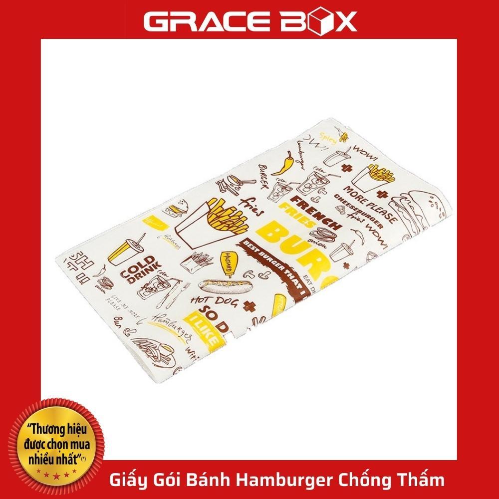 Giấy Gói Bánh Hamburger Chống Thấm - Hàng Cao Cấp