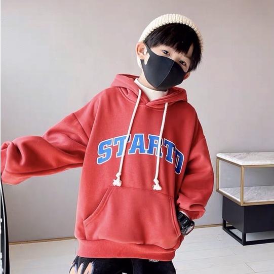 Áo hoodie Con Xinh form rộng nỉ trẻ em STARD thời trang thu đông cho trẻ em từ 4 đến 10 tuổi