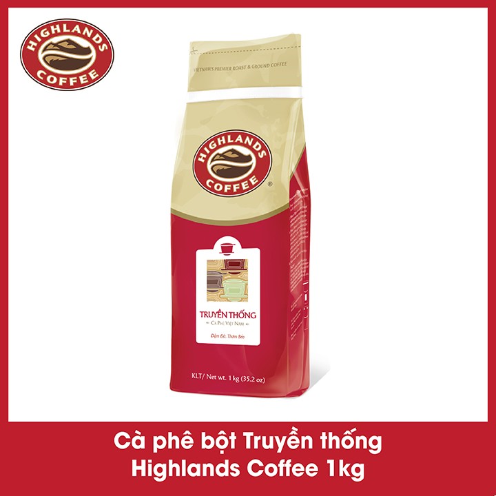 Cà phê bột Truyền thống Highland Coffee 1KG