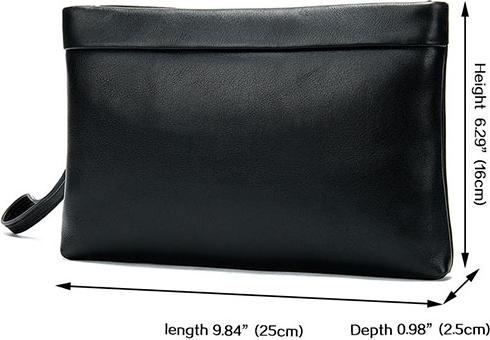 Ví nam cầm tay MARRANT - BHM9806 Clutch da cầm tay, da bò thật, vừa ipad mini. Hàng chính hãng.