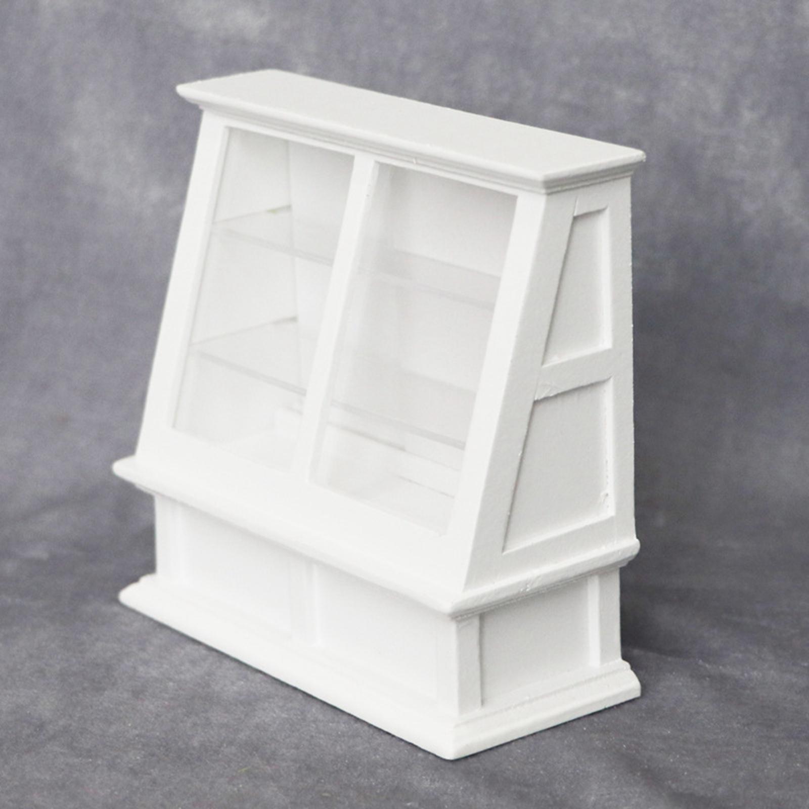 1:12 Dollhouse Miniature Store Cake Cabinet Decoration Miniature Dollhouse Food Cabinet Furniture Accessories
