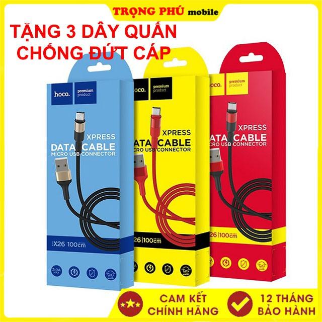 Cáp Sạc Hoco X26 IP, Samsung, TypeC - Chính Hãng