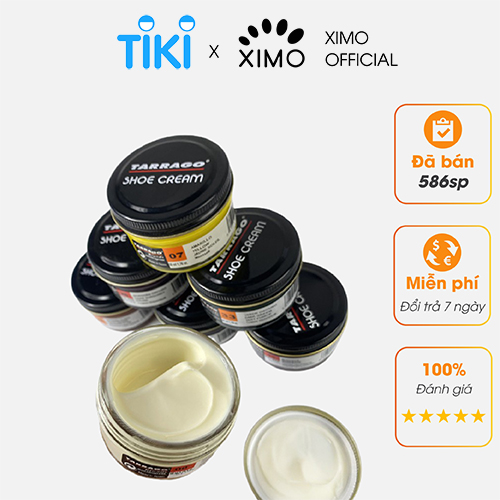 Xi Kem Đánh Giày Tarrago Shoe Cream Chuyên Đánh Bóng Da, Bổ Sung Màu, Dưỡng Giày, Túi, Áo Da Cao Cấp XVSG70