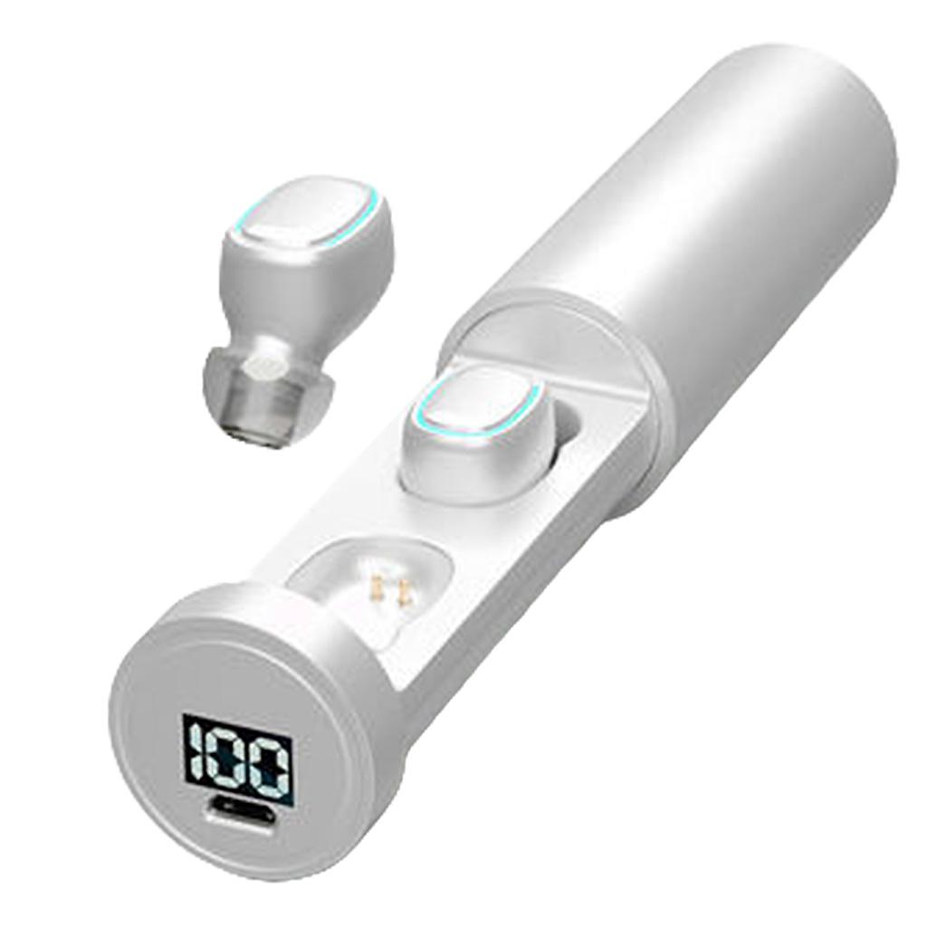 TWS Bluetooth Earbuds, True Wireless Stereo Bluetooth 5.0 Earphones with Charging Case, 30H Playtime Fingerprint Touch Control Deep Bass Headset