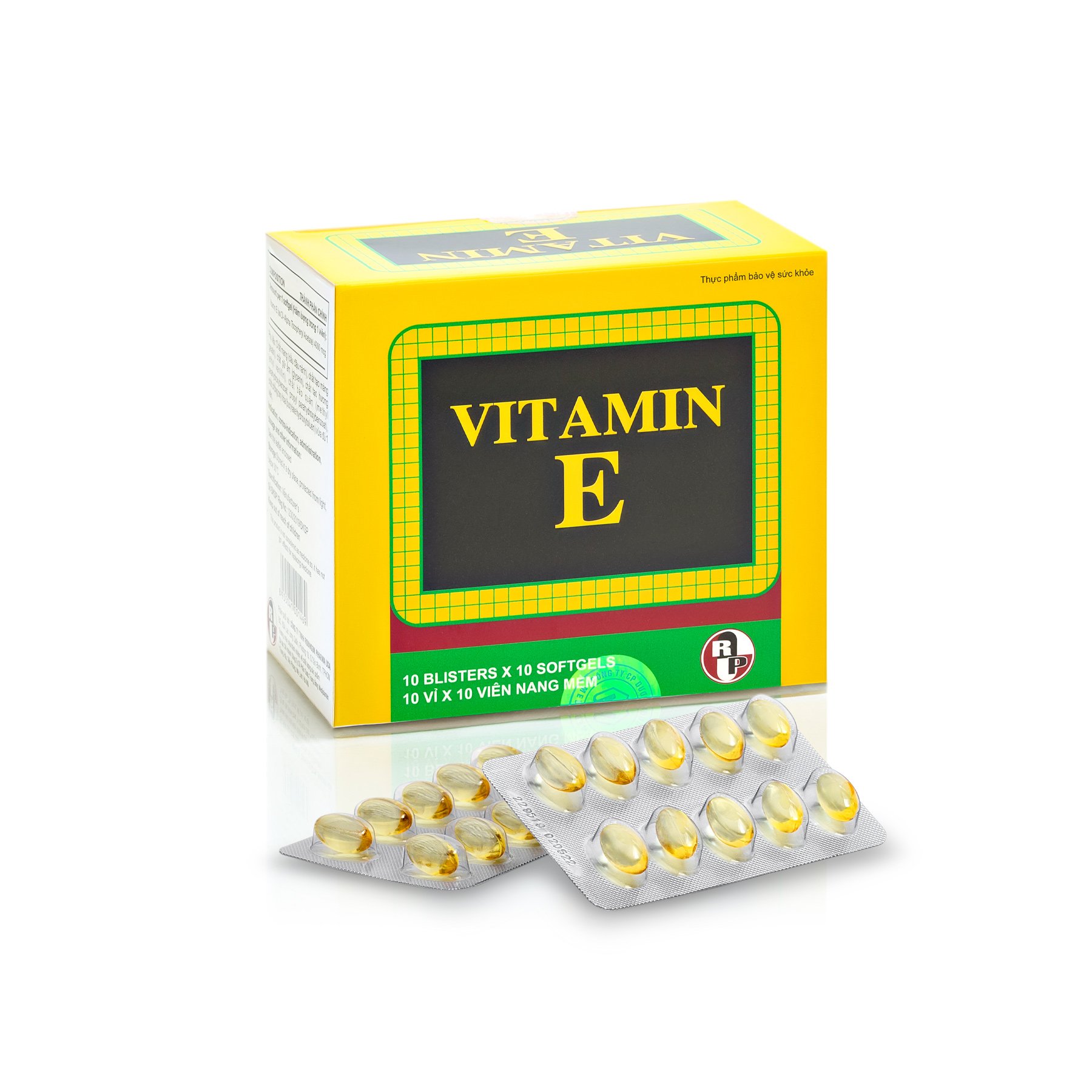 Viên uống TPCN BỔ SUNG VITAMIN E-Giúp chống Oxy hoá,hạn chế lão hoá da và làm đẹp da-hộp 100 viên