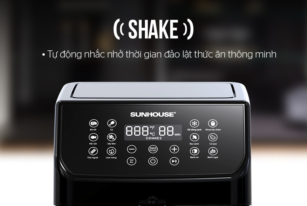 Nồi chiên không dầu đa chức năng 12 trong 1 Sunhouse SHD4087  - Hàng chính hãng