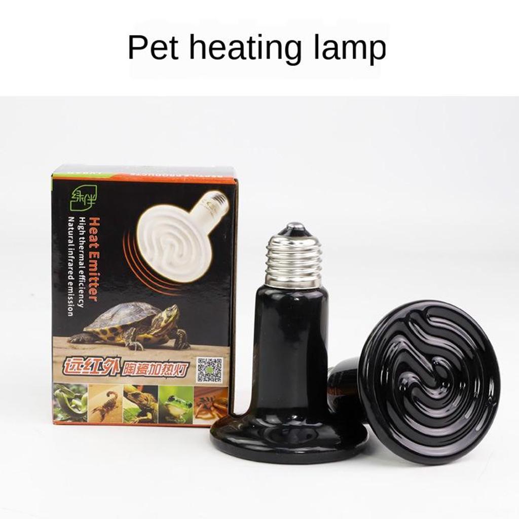 E27 Ceramic Heat Emitter Pet Reptile Frog Snake Turtle Lamp Bulb 220V