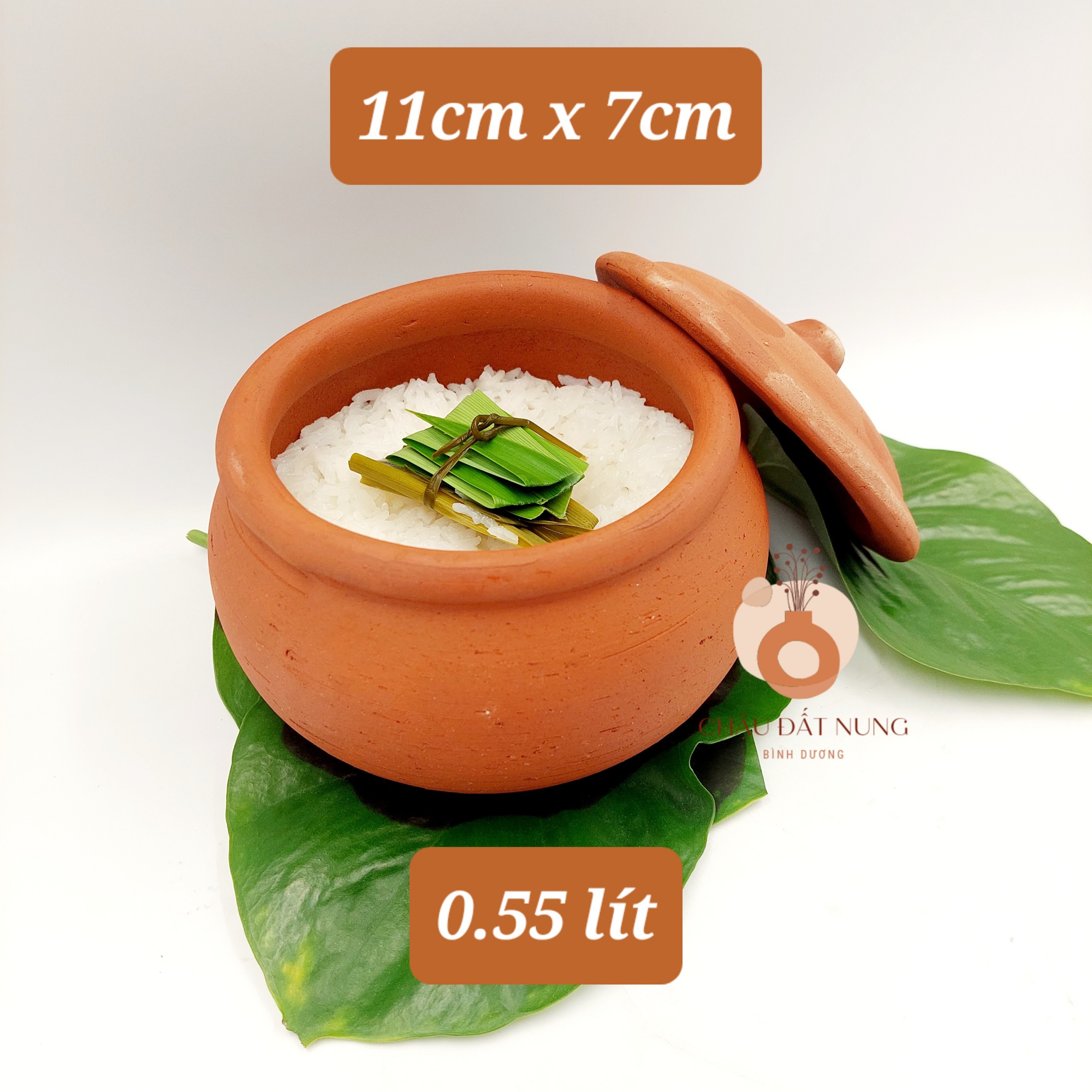 Nồi đất, niêu cơm, niêu đất, cái niêu kích thước 10cm, 11cm, 12cm