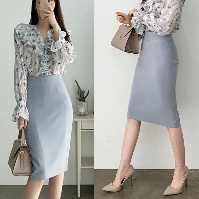 Chân váy bút chì dáng dài, chân váy công sở cao cấp