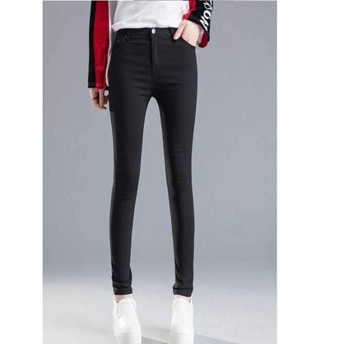 Quần Kaki Dài Skinny Nữ Hàng Co Giãn Mạnh Dáng Ôm