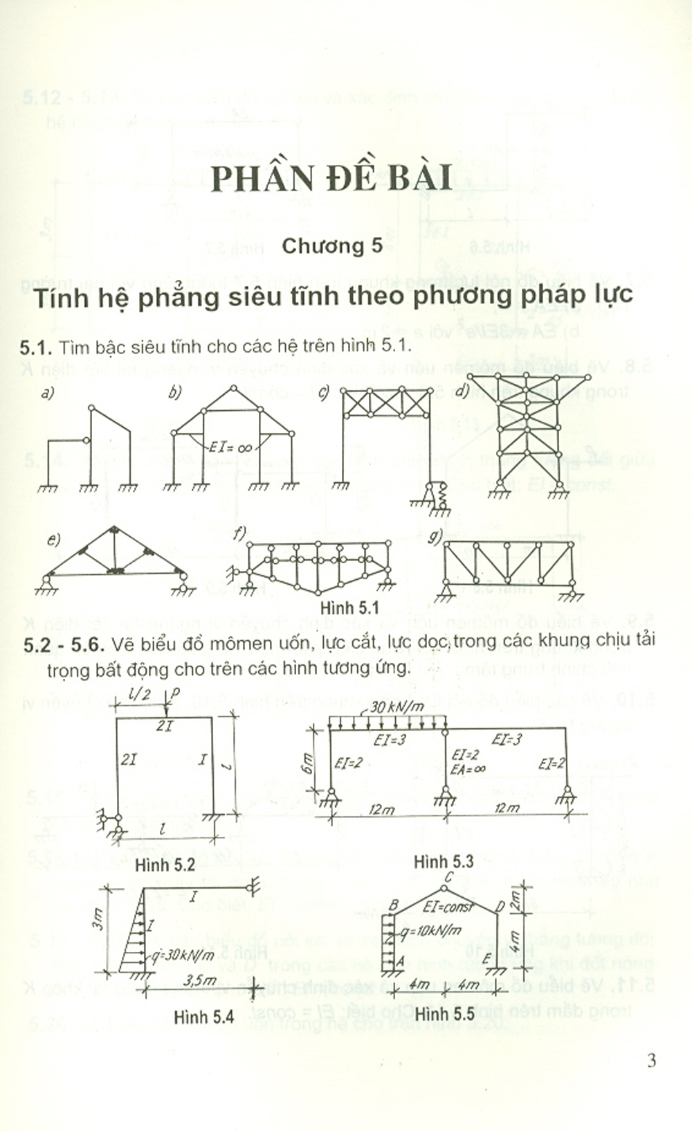 Bài Tập Cơ Học Kết Cấu - Tập 2 - Hệ Siêu Tĩnh