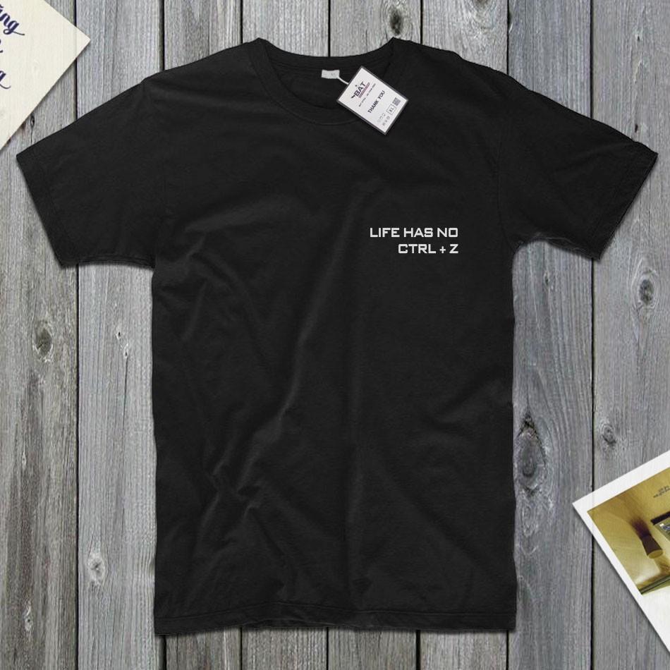 Áo thun cotton nam nữ Slogan 110b Hàng Cao Cấp siêu mát