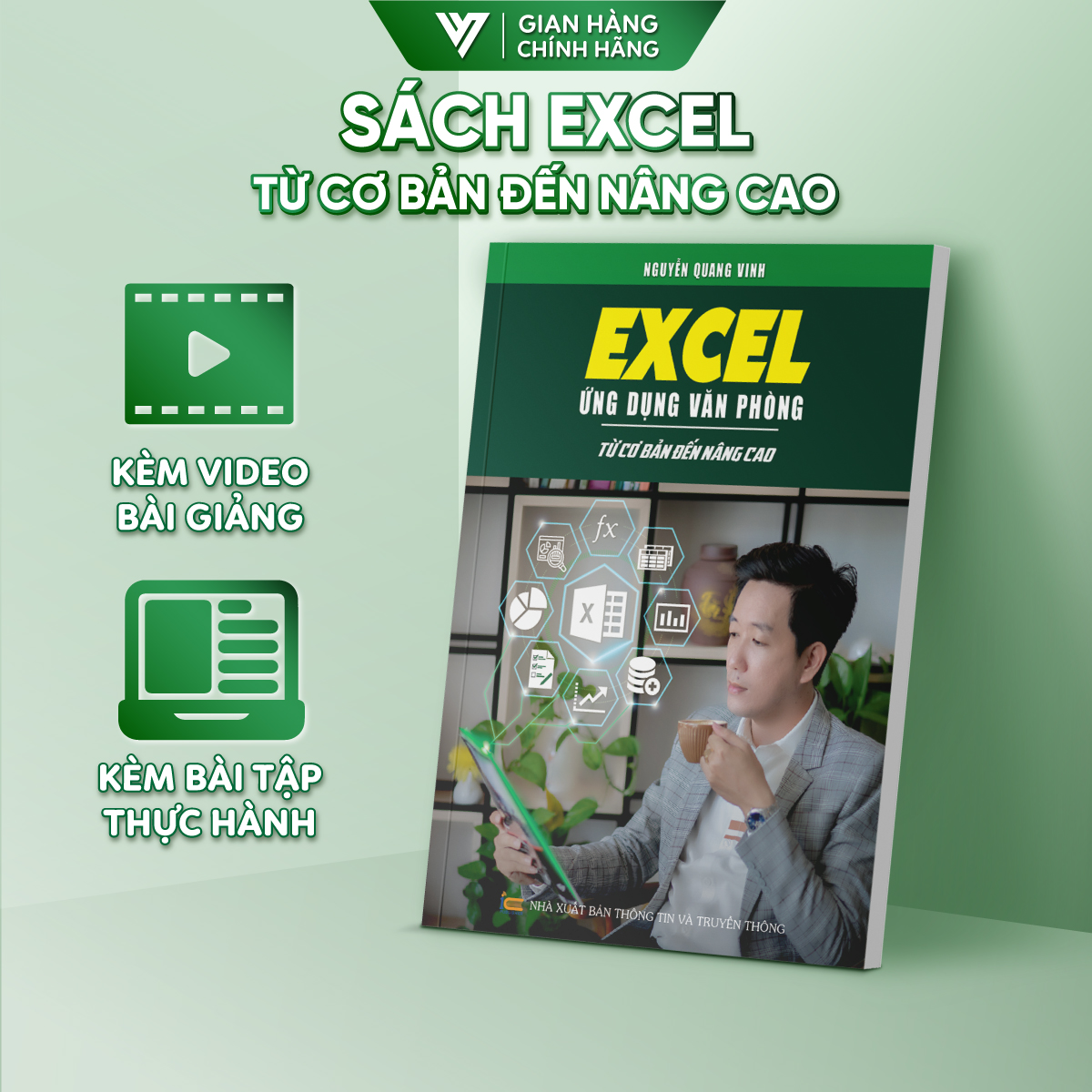 Combo 5 Sách Excel - Word - Power Point - 150TT - Google Sheet ĐÀO TẠO TIN HỌC Ứng Dụng Văn Phòng Kèm Video Hướng Dẫn