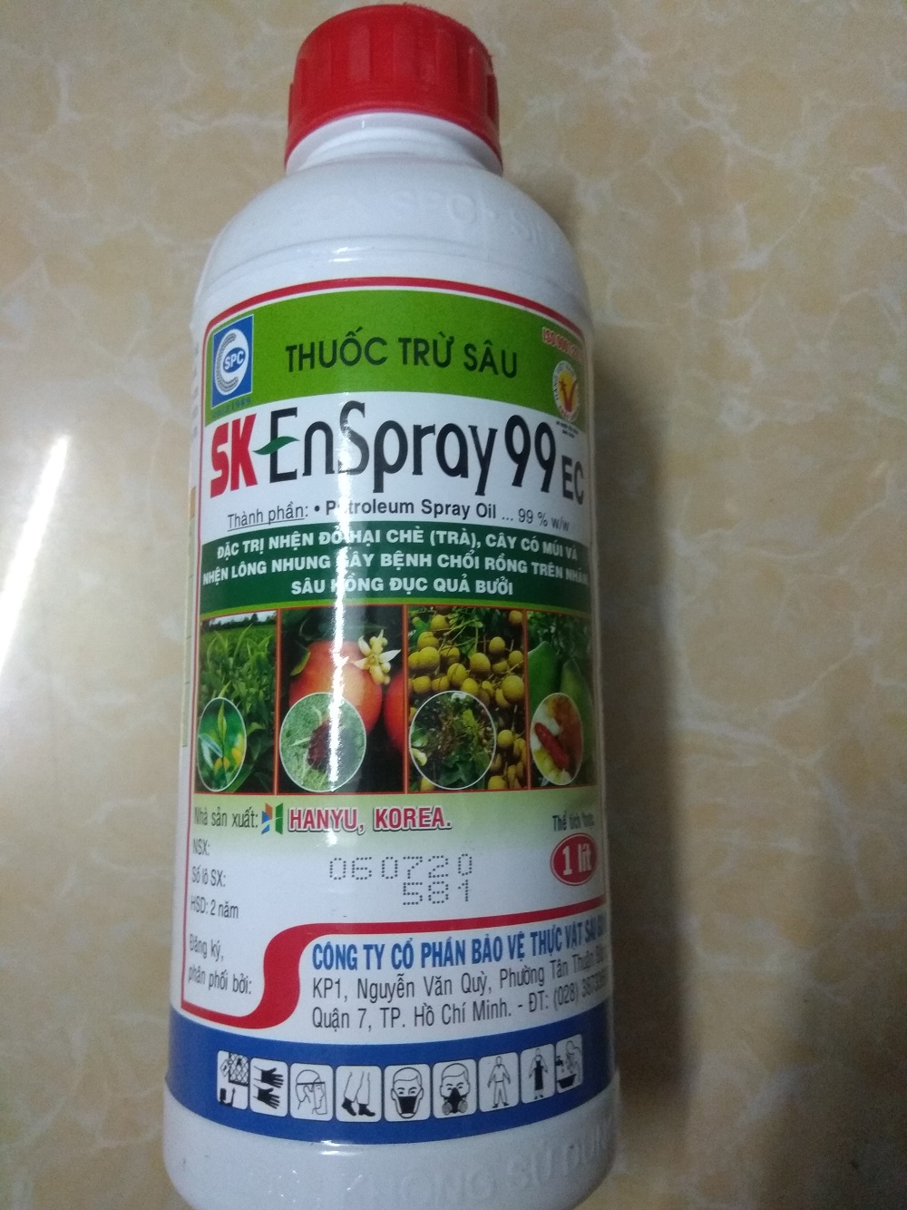 Dầu khoáng SK Enspray 99 trừ bọ trĩ và nhện đỏ - chai 1 lít