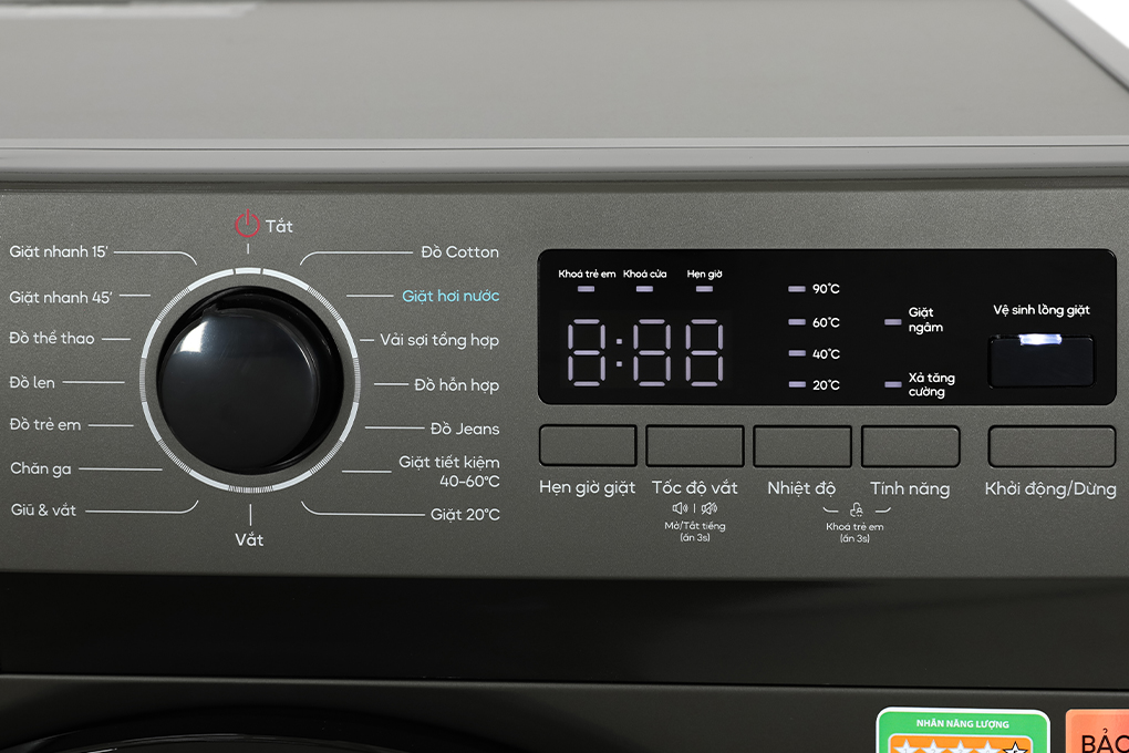 Máy giặt Casper Inverter 9 kg WF-9VG1 - Hàng chính hãng - Chỉ giao HCM