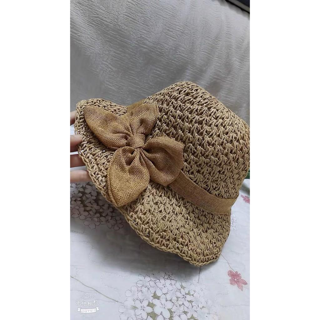 MŨ CÓI VINTAGE TRÒN ĐÍNH NƠ MÃ -05