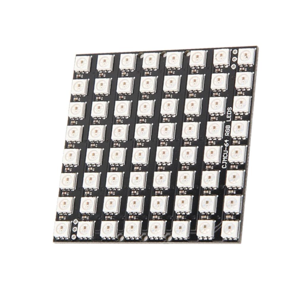 64 Bit WS2812 5050 Ma Trận Bảng LED Mô-đun đủ Màu Cho Arduino