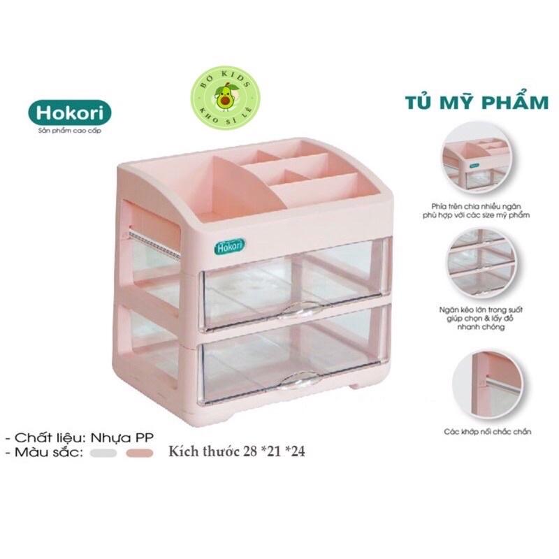 Tủ đựng mỹ phẩm cao cấp Việt Nhật (3636), Kệ đựng mĩ phẩm HOKORI , đồ trang điểm nhiều tầng tiện lợi